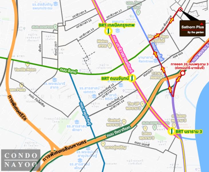 Sathorn Plus By The Garden : สาทร พลัส บาย เดอะ การ์เด้น, กรุงเทพ, 35 ถนนเย็นอากาศ, ช่องนนทรี, ยานนาวา, กรุงเทพ, 55 ตร.ม., คอนโด ขาย, โดย Sirithong Saetang, 500317053 - DDproperty.com