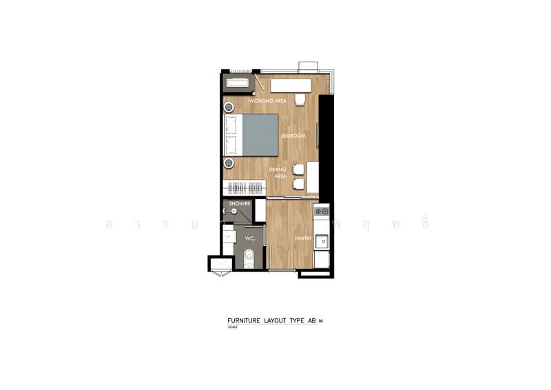THE CROWN Residences, Bangkok, Rama 4 Road, Thung Maha Mek, Sathon, Bangkok, 1 Bedroom, 28 sqm, Condo For Rent, by อารยา ติรพฤทธิ์, 500317654 - DDproperty.com