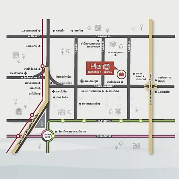 Pleno Rangsit Klong 4-Wongwaen, Pathum Thani, Rangsit-Nakhon Nayok Road, Khlong Si, Khlong Luang, Pathum Thani, 3 Bedrooms, 106 sqm, Townhouse For Sale, by AJHOMECENTER-คุณอ้อย, 500317923 - DDproperty.com