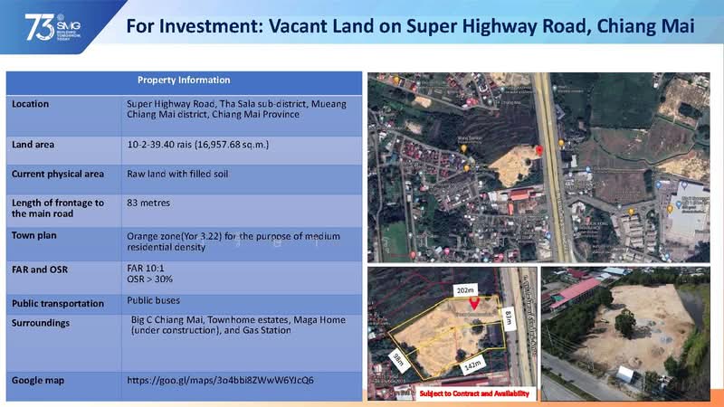 Rent Filled Land at frontage of Highway no.11 Chiangmai, Chiang Mai, อินทร์บุรี-เชียงใหม่ (ถนนทางหลวงแผ่นดิน หมายเลข 11), Tha Sa La, Muang Chiang Mai, Chiang Mai, , 16,958 sqm, Warehouse/Factory For Rent, by วริษา รุ่มนุ่ม, 500319422 - DDproperty.com