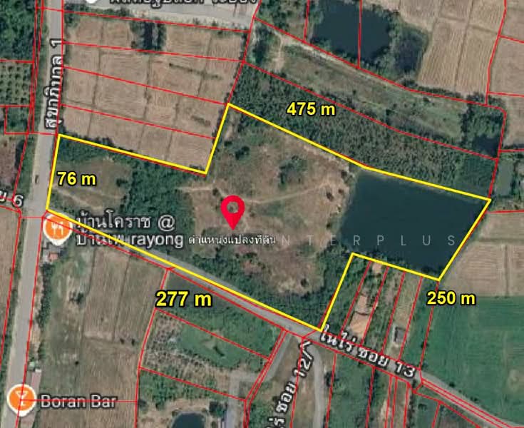 27 rai of land for sale in Ban Phe, leveled and with road frontage on two sides. Located in Soi 13, Rayong, Phe, Muang Rayong, Rayong, , 44,264 sqm, Land For Sale, by RICHWELL INTERPLUS, 500320356 - DDproperty.com