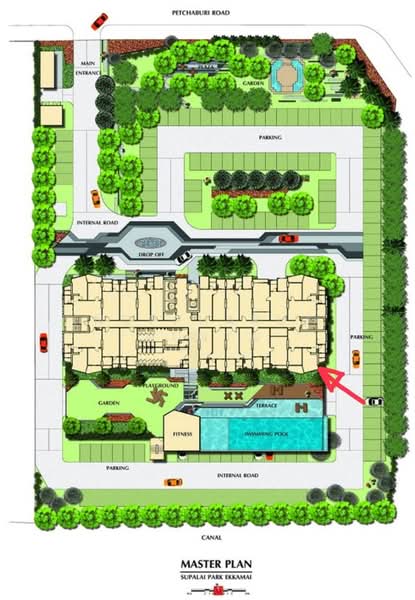Supalai Park Ekkamai-Thonglor, Bangkok, Petchaburi Road, Bang Kapi, Huai Khwang, Bangkok, 2 Bedrooms, 73 sqm, Condo For Sale, by Noppharuj Nunta, 500320760 - DDproperty.com