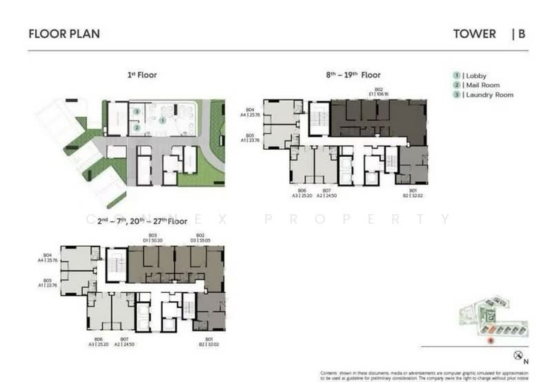 COBE Ratchada-Rama 9, Bangkok, Thiam Ruammit Road, Huai Khwang, Bangkok, 3 Bedrooms, 106 sqm, Condo For Sale, by Connex Property, 500320900 - DDproperty.com