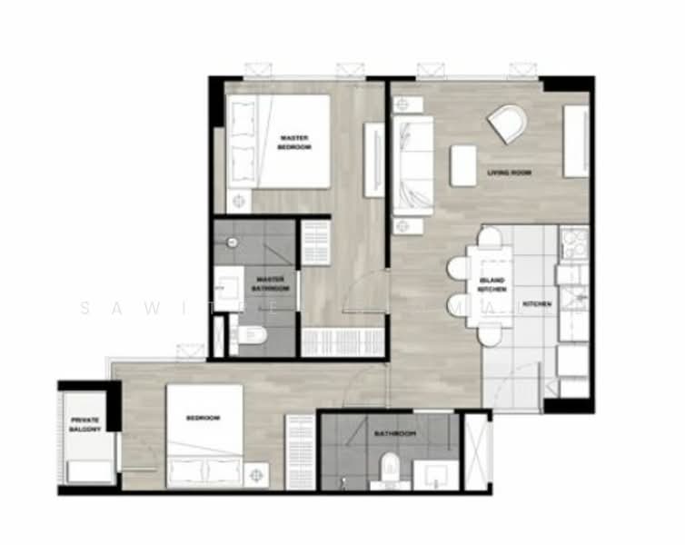 Kara Ari-Rama 6, Bangkok, Rama 6 Road, Samsen Nai, Phaya Thai, Bangkok, 2 Bedrooms, 61 sqm, Condo For Sale, by Sawitree Simmalee, 500321179 - DDproperty.com