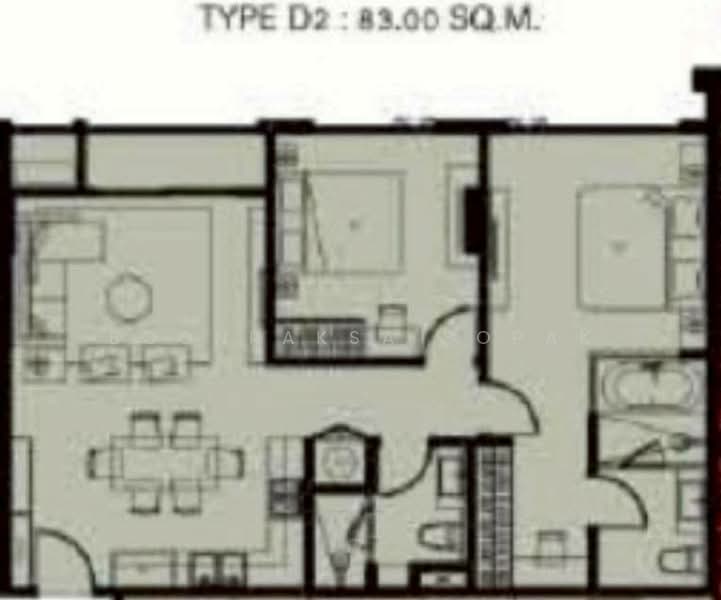Klass Sarasin-Rajdamri, Bangkok, 229 Sarasin Road, Lumphini, Pathum Wan, Bangkok, 2 Bedrooms, 83 sqm, Condo For Rent, by Boonraksa Sopak, 500321346 - DDproperty.com