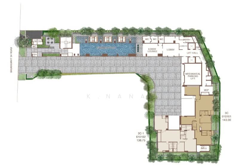 Via 34, Bangkok, 15 Soi Sukhumvit 34, Khong Tan, Khlong Toei, Bangkok, 3 Bedrooms, 143 sqm, Condo For Sale, by K.Nana, 500321752 - DDproperty.com