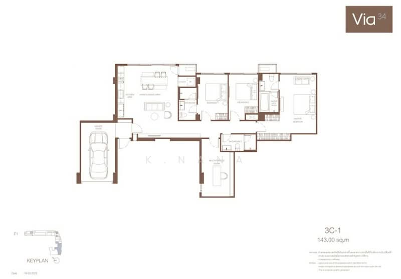 Via 34, Bangkok, 15 Soi Sukhumvit 34, Khong Tan, Khlong Toei, Bangkok, 3 Bedrooms, 143 sqm, Condo For Sale, by K.Nana, 500321752 - DDproperty.com