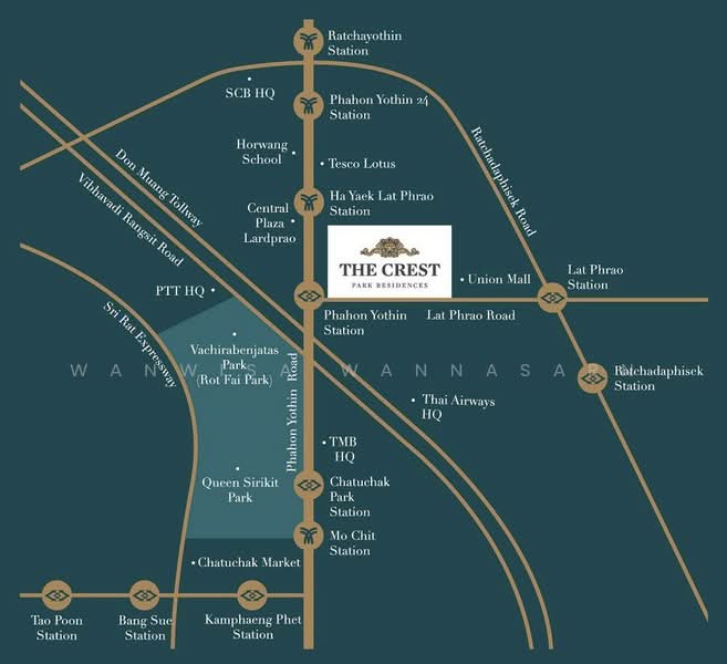 The Crest Park Residences : เดอะ เครสท์ พาร์ค เรสซิเดนเซส, กรุงเทพ, 1198 ถ.พหลโยธิน, จอมพล, จตุจักร, กรุงเทพ, 35 ตร.ม., คอนโด ให้เช่า, โดย Wanwisa Wannasarn, 500324970 - DDproperty.com