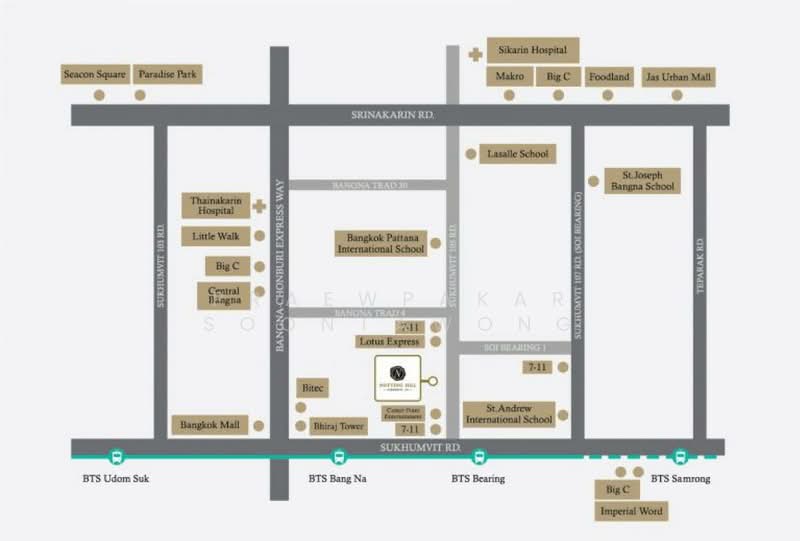 Notting Hill Sukhumvit 105, Bangkok, 105 Sukhumvit, Bang Na, Bangkok, 1 Bedroom, 27 sqm, Condo For Rent, by Praewpakar Soontawong, 500326595 - DDproperty.com