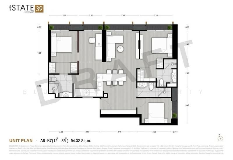 Noble State 39, Bangkok, 35 Soi Sukhumvit 39, Khlong Tan Nua, Watthana, Bangkok, 3 Bedrooms, 96 sqm, Condo For Rent, by Blueprint Property, 500327396 - DDproperty.com
