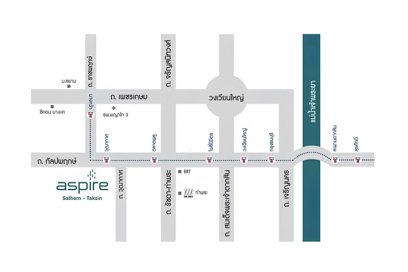 Aspire Sathon-Taksin (Copper Zone) : แอสปาย สาทร-ตากสิน (คอปเปอร์โซน), กรุงเทพ, 65 ถ.กัลปพฤกษ์ บางค้อ, บางค้อ, จอมทอง, กรุงเทพ, 47 ตร.ม., คอนโด ขาย, โดย ปุณยวีร์ ภู่ทอง, 500330418 - Aspire Sathon-Taksin (Copper) 2bed 2.6MB - DDproperty.com