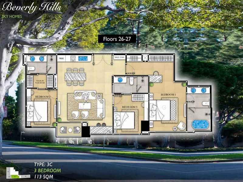 The Riviera Malibu, Chon Buri (Pattaya), Phra Tam Nak 5, Nong Pru, Bang Lamung (Pattaya), Chon Buri (Pattaya), 3 Bedrooms, 113 sqm, Condo For Sale, by Suwannee Phonthong, 500330878 - DDproperty.com