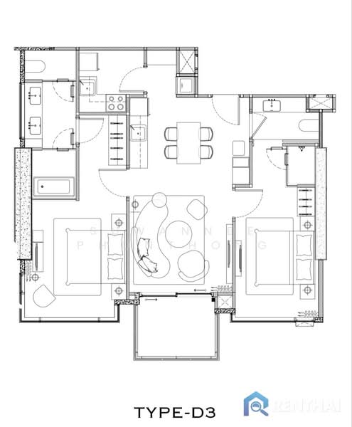 AROM Jomtien, Chon Buri (Pattaya), Jomtien Sai 1 Road, Nong Pru, Bang Lamung (Pattaya), Chon Buri (Pattaya), 2 Bedrooms, 84 sqm, Condo For Sale, by Suwannee Phonthong, 500330937 - DDproperty.com