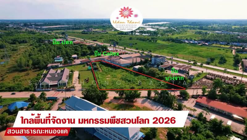 ขายที่ดินทำเลทองเมืองอุดรธานี 4 ไร่ 65 ตร.วา ห่างถนนมิตรภาพ 80 เมตร ใกล้พื้นที่จัดงานมหกรรมพืชสวนโลก, อุดรธานี, มิตรภาพ-ทุ่งแร่, หมูม่น, เมืองอุดรธานี, อุดรธานี, 6,660 ตร.ม., ที่ดิน ขาย, โดย Sirithong Saetang, 500331543 - DDproperty.com