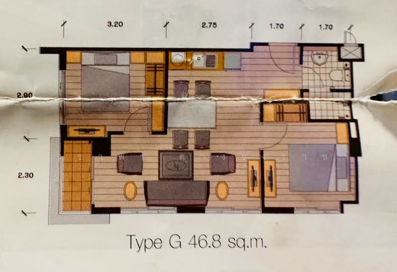 One Plus Jed Yod 1 & 2, Chiang Mai, Chang Phuak, Muang Chiang Mai, Chiang Mai, 2 Bedrooms, 47 sqm, Condo For Sale, by วราพร ตางจงราช, 500331674 - DDproperty.com