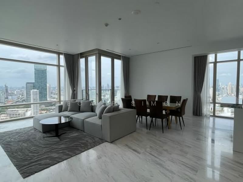 Four Seasons Private Residences, Bangkok, 300 Charoen Krung Road, Yan Nawa, Sathon, Bangkok, 3 Bedrooms, 192 sqm, Condo For Rent, by Decalf Simon, 500332015 - DDproperty.com