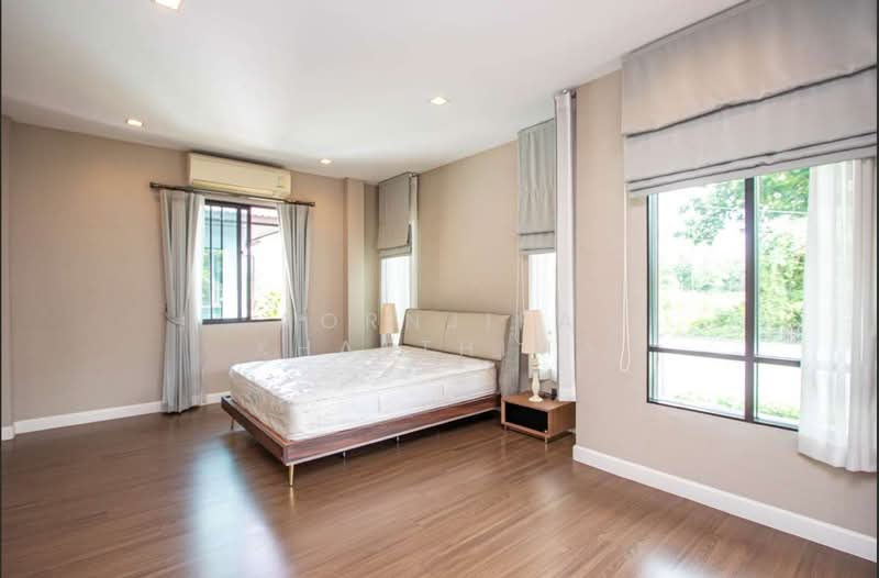 S2755 | Single House in Sansai, 74 sq.wah, Modern Lanna Style | Only 4 minutes to Tonkla School, Chiang Mai, Nong Chom, San Sai, Chiang Mai, 3 Bedrooms, 160 sqm, Single Detached House For Sale, by Aornjira Khatthima, 500332766 - DDproperty.com