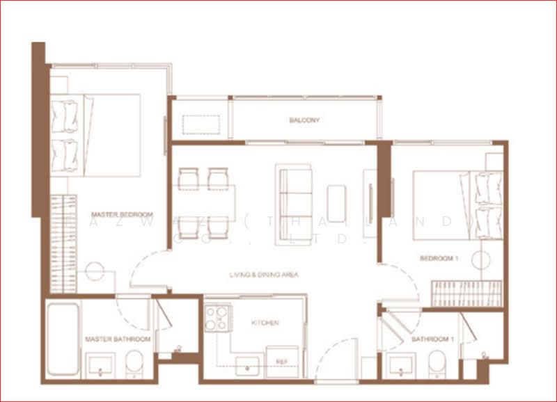 Valles HAUS, Bangkok, 55 Habito Road, Phra Kanong Nua, Watthana, Bangkok, 2 Bedrooms, 62 sqm, Condo For Sale, by Fazwaz (Thailand) Co., Ltd., 500332842 - DDproperty.com