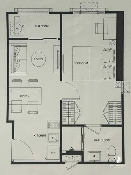 Maestro 19 Ratchada 19-Vipha, Bangkok, Soi Vibhavadi Rangsit 16, Din Daeng, Bangkok, 1 Bedroom, 36 sqm, Condo For Sale, by PROPMATCH CO., LTD., 500333300 - DDproperty.com