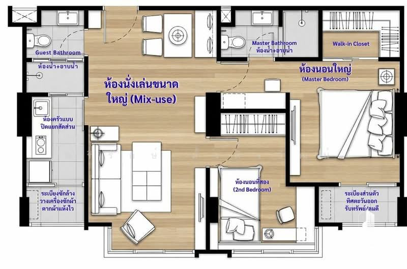 U Delight @ Jatujak Station, Bangkok, 22 Soi Phaholyothin 18/1, Phaholyothin Road, Jom Phon, Chatuchak, Bangkok, 2 Bedrooms, 65 sqm, Condo For Sale, by หริรักษ์ ตั้งติรวัฒน์, 500333562 - DDproperty.com
