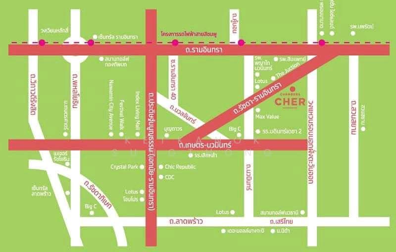 Chambers Cher Ratchada–Ramintra, Bangkok, Ratchada-Ramintra Road, Ram Inthra, Khan Na Yao, Bangkok, 2 Bedrooms, 52 sqm, Condo For Rent, by Ketkanok Sungthong, 500334101 - DDproperty.com