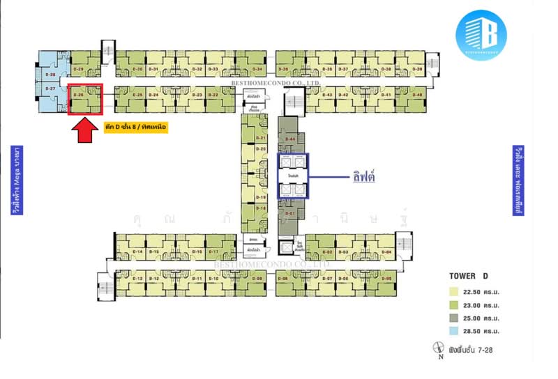 Lumpini Mega City Bangna : ลุมพินี เมกะ ซิตี้ บางนา, สมุทรปราการ, ถ.หน้าดินบางนา-ตราด, บางแก้ว, บางพลี, สมุทรปราการ, 23 ตร.ม., คอนโด ขาย, โดย คุณ ภัทรานิษฐ์, 500334156 - DDproperty.com