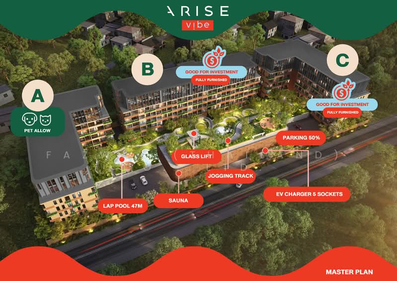 Arise Vibe, Phuket, Sri Sunthon, Thalang, Phuket, 1 Bedroom, 39 sqm, Condo For Sale, by Fazwaz (Thailand) Co., Ltd., 500334355 - DDproperty.com