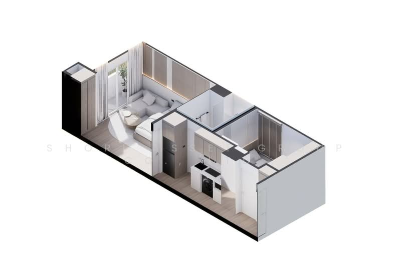 Vieng Ping Mansion, Chiang Mai, 52 Chiang Mai - Lampang Superhighway, Chang Phuak, Muang Chiang Mai, Chiang Mai, 2 Bedrooms, 39 sqm, Condo For Sale, by Shori Asset Group Co., Ltd., 500334661 - DDproperty.com