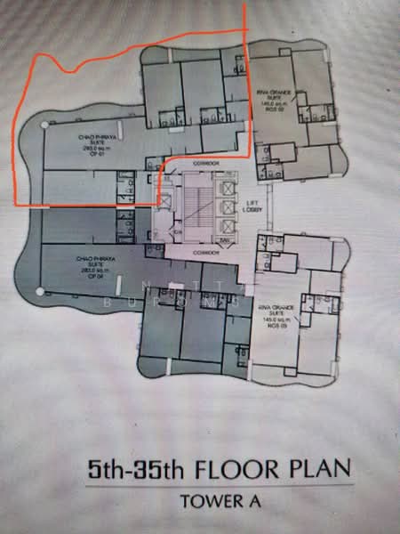 Supalai Riva Grande Rama 3, Bangkok, Rama 3 Road, Chong Nonsi, Yan Nawa, Bangkok, 3 Bedrooms, 283 sqm, Condo For Rent, by Natta Buromsee, 500335249 - DDproperty.com