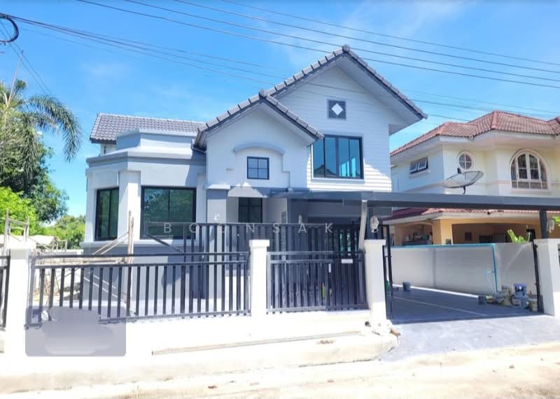 บ้านสวนดอกไม้ ถนนบรมราชชนนี, กรุงเทพ, ศาลาธรรมสพน์, ทวีวัฒนา, กรุงเทพ, 288 ตร.ม., บ้านเดี่ยว ขาย, โดย Boonsak S, 500336268 - หน้าบ้าน - DDproperty.com
