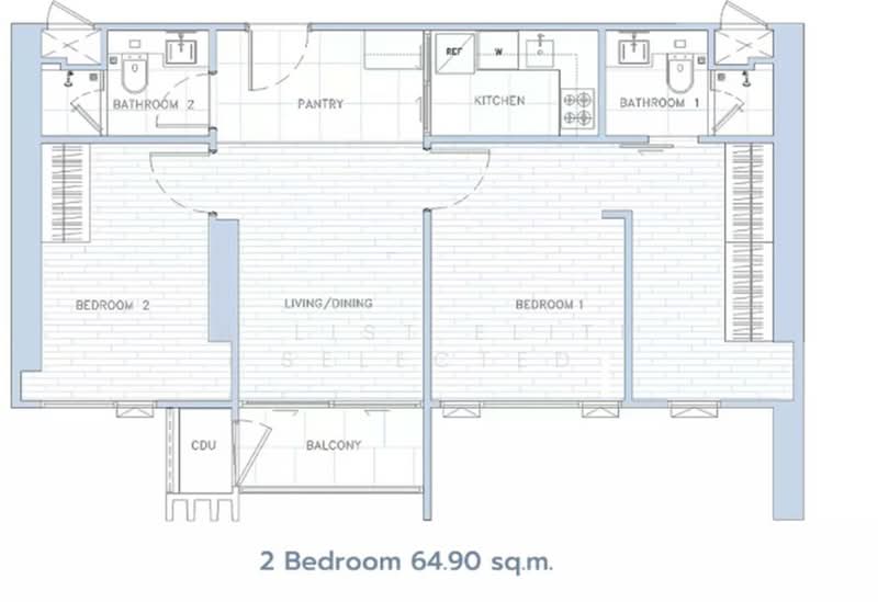 Whizdom Inspire Sukhumvit, Bangkok, Sukhumvit Road, Bang Chak, Phra Khanong, Bangkok, 2 Bedrooms, 65 sqm, Condo For Sale, by A LIST ELITE SELECTED, 500336358 - DDproperty.com