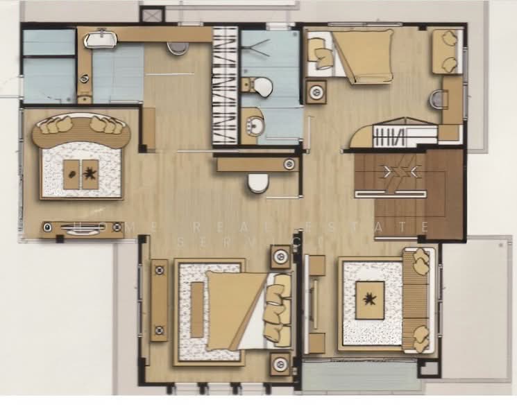 Bangkok Boulevard Ramindra Km.2, Bangkok, 89 Ladplakhao Rd., Anusaowari, Bang Khen, Bangkok, 4 Bedrooms, 260 sqm, Single Detached House For Sale, by HOME Real Estate Service, 500337818 - DDproperty.com