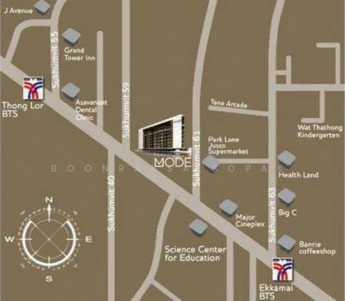 Mode Sukhumvit 61 : โหมด สุขุมวิท 61, กรุงเทพ, ถนนสุขุมวิท 61, คลองตันเหนือ, วัฒนา, กรุงเทพ, 50 ตร.ม., คอนโด ให้เช่า, โดย Boonraksa Sopak, 500338071 - DDproperty.com