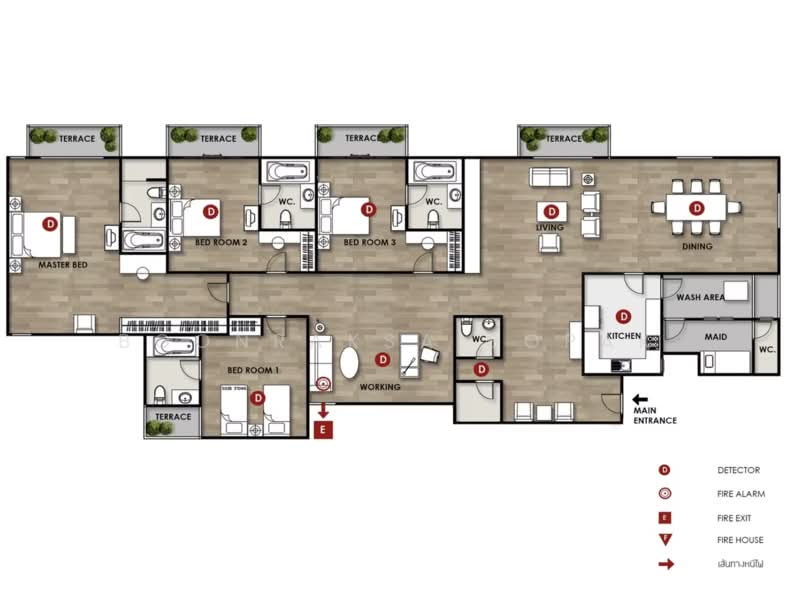 Nida Thonglor Apartment : นิดาทองหล่อ, กรุงเทพ, ซอย ทองหล่อ 5, คลองตันเหนือ, วัฒนา, กรุงเทพ, 290 ตร.ม., อพาร์ทเมนท์ ให้เช่า, โดย Boonraksa Sopak, 500338189 - DDproperty.com