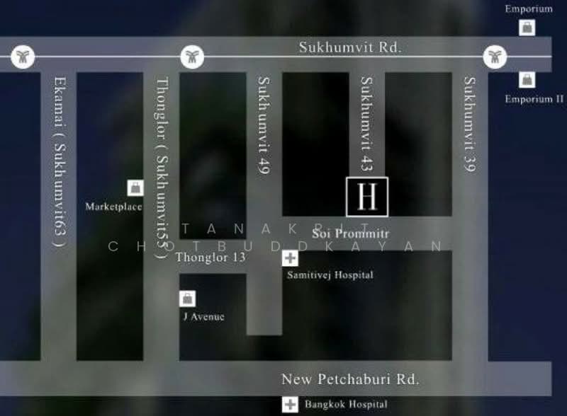 H Sukhumvit 43, Bangkok, 28 Sukhumvit 34 Road, Khlong Tan Nua, Watthana, Bangkok, 1 Bedroom, 45 sqm, Condo For Sale, by Tanakrit Chotbuddkayan, 500338246 - DDproperty.com