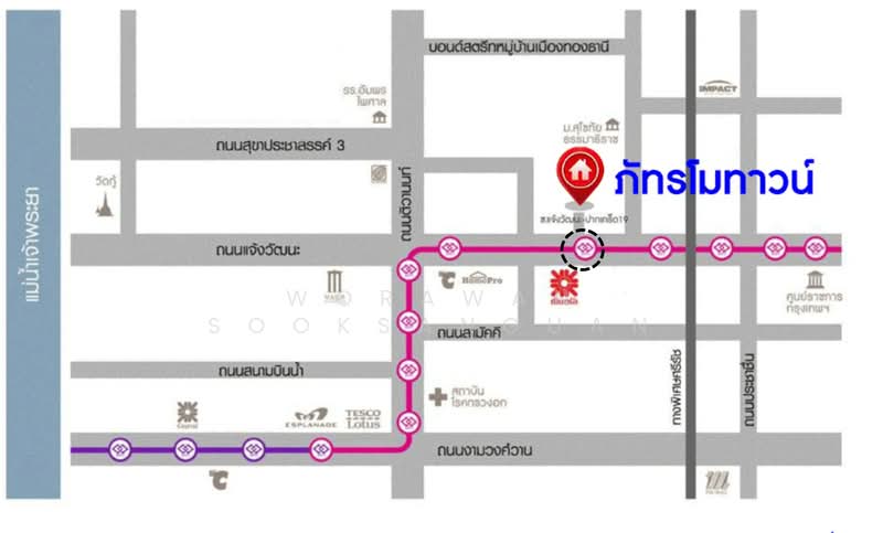 Pattra Mo Town : ภัทร โมทาวน์, นนทบุรี, ถนนแจ้งวัฒนะ ซอย 19, บางพูด, ปากเกร็ด, นนทบุรี, 130 ตร.ม., ทาวน์เฮ้าส์ ขาย, โดย Worawan Sooksanguan, 500338249 - DDproperty.com