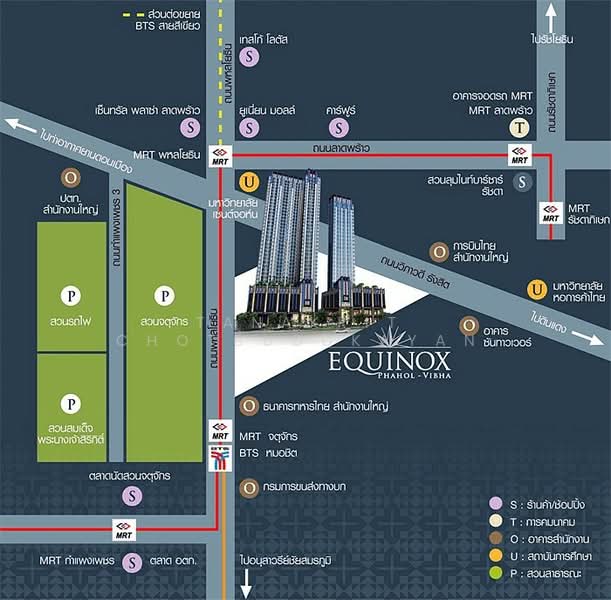 Equinox Phahol Vibha, Bangkok, 345 Paholyothin Road, Jom Phon, Chatuchak, Bangkok, 1 Bedroom, 40 sqm, Condo For Rent, by Tanakrit Chotbuddkayan, 500338294 - DDproperty.com