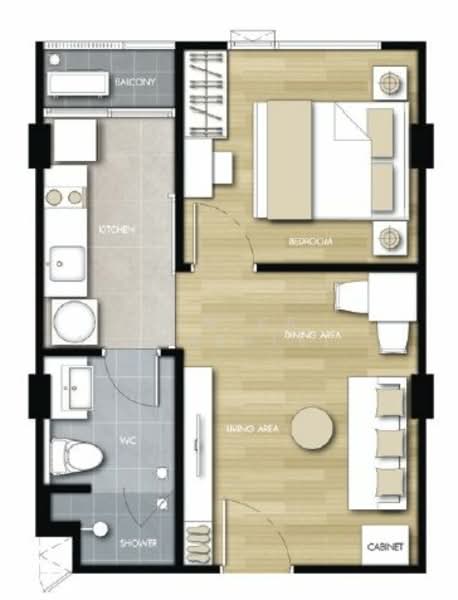 The Shade Sathorn 1, Bangkok, Soi Sri Bamphen, Chong Nonsi, Yan Nawa, Bangkok, 1 Bedroom, 39 sqm, Condo For Sale, by Pemika Aukkaraleekul, 500340459 - DDproperty.com