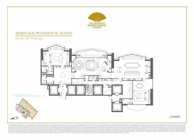 The Residences At Mandarin Oriental : เดอะ เรสซิเดนซ์ แอท แมนดาริน โอเรียนเต็ล, กรุงเทพ, 117 ถนนเจริญนคร, คลองต้นไทร, คลองสาน, กรุงเทพ, 709 ตร.ม., คอนโด ขาย, โดย Pemika Aukkaraleekul, 500340783 - DDproperty.com