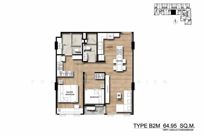 Very Lasalle, Bangkok, 242 Soi Lasalle 24, Bang Na, Bangkok, 1 Bedroom, 65 sqm, Condo For Rent, by Chanon Phangchienghien, 500341627 - DDproperty.com