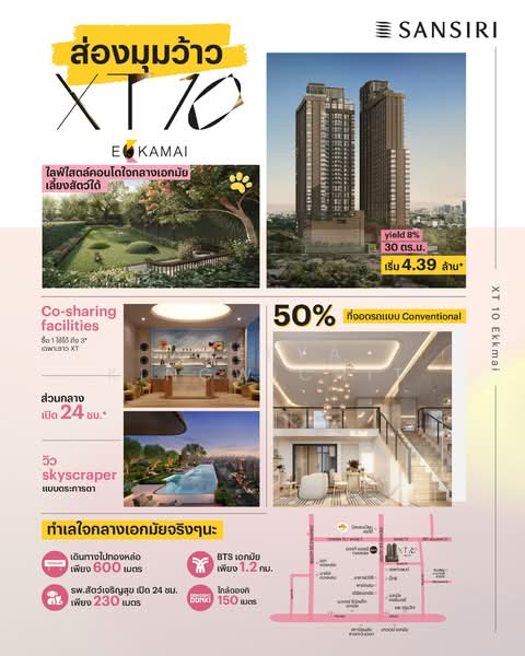 XT 10 Ekkamai, กรุงเทพ, 106 Sukhumvit Soi 63, คลองตันเหนือ, วัฒนา, กรุงเทพ, 30 ตร.ม., คอนโด ขาย, โดย Areeya Kingwichit, 500341642 - DDproperty.com