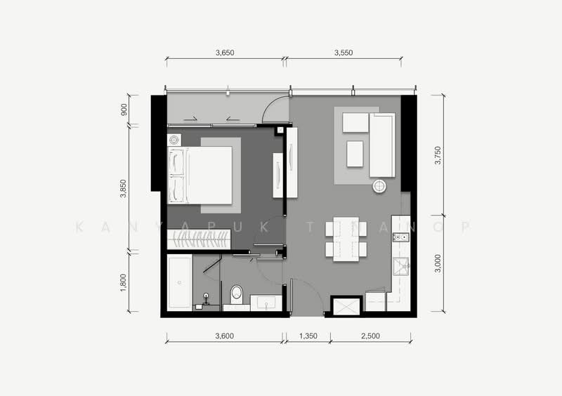 Tait Sathorn 12, Bangkok, Soi Sathorn 12, Sathorn Road, Silom, Bang Rak, Bangkok, 1 Bedroom, 52 sqm, Condo For Rent, by Kanyapuk Tinanop, 500343552 - DDproperty.com