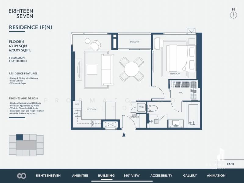 EI8HTEEN SEVEN - One Bangkok, Bangkok, 187 Witthayu Road, Lumphini, Pathum Wan, Bangkok, 1 Bedroom, 64 sqm, Condo For Rent, by PROPMATCH CO., LTD., 500343950 - DDproperty.com