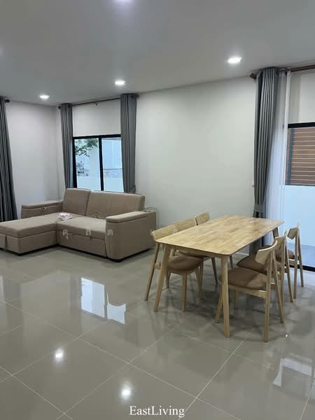 ให้เช่าบ้านใหม่ ม.มณีรินทร์เอ็มวิลเลจ ปลวกแดง ระยอง, Rayong, Ta Sit, Pluak Daeng, Rayong, 3 Bedrooms, 150 sqm, Single Detached House For Rent, by Dusit Saengfa, 500345245 - DDproperty.com