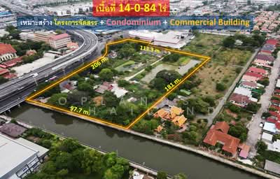 ขาย - ขาย ที่ดิน มีนบุรี ผังสีส้ม ทำได้ทั้งที่อยู่อาศัย และทำเลค้าขาย เนื้อที่ 14-0-84 ไร่ ถนนกว้าง 35 m., กรุงเทพ