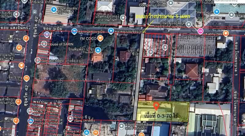 ซอยรูเบีย-พระราม4, Bangkok, ซอยรูเบีย, Phra Kanong, Khlong Toei, Bangkok, , 1,480 sqm, Land For Rent, by Vasawat Sudvaja, 500345819 - DDproperty.com