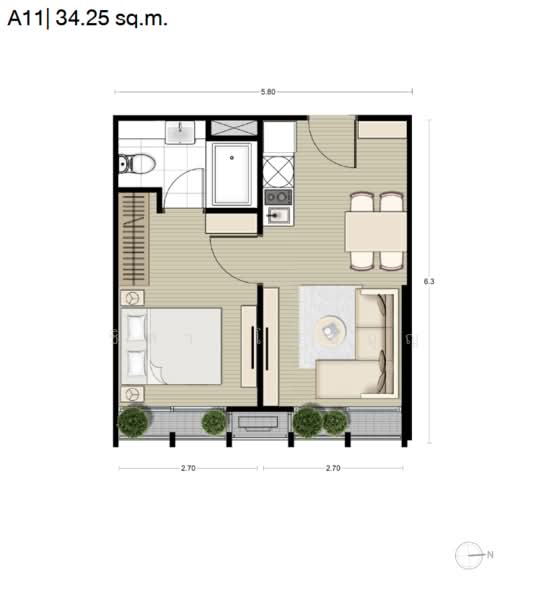 Noble BE33, Bangkok, 19 Soi Sukhumvit 33, Khlong Tan Nua, Watthana, Bangkok, 1 Bedroom, 35 sqm, Condo For Sale, by Rangrak Estate Co., Ltd., 500347127 - DDproperty.com