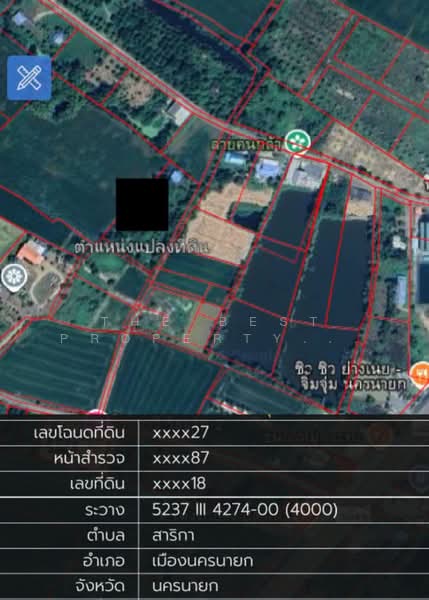 ที่ดินสาริกา นครนายก, Nakhon Nayok, Sarika, Muang Nakhon Nayok, Nakhon Nayok, , 6,268 sqm, Land For Sale, by The Best Property   เที่ยง, 500347529 - DDproperty.com