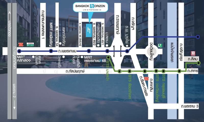 Bangkok Horizon P48, Bangkok, 80/2 Phet Kasem Road, Bang Wa, Phasi Charoen, Bangkok, 2 Bedrooms, 53 sqm, Condo For Sale, by ปัญญา สมหมาย, 500347567 - DDproperty.com
