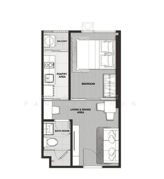 Knightsbridge Prime Onnut, Bangkok, Soi On Nut 1/1 Sukhumvit Road77, Phra Kanong Nua, Watthana, Bangkok, 1 Bedroom, 27 sqm, Condo For Rent, by Pawanrat Panchawanon, 500347710 - DDproperty.com